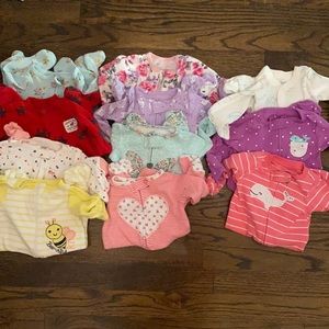 Lot of NB girls pajamas